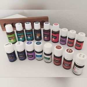 Over $500 of Young Living Oils 5ml 15ml + Wood Holder